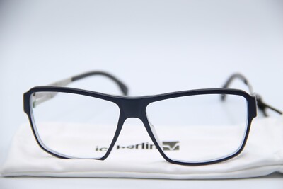 NEW IC! BERLIN KEVIN D. PEARL BLUE GUNMETAL AUTHENTIC FRAMES
