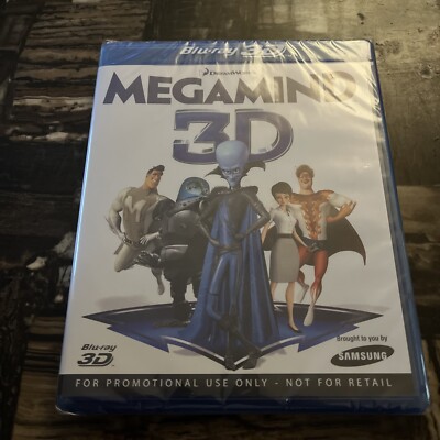 Megamind 3D Blu-Ray 2011 Samsung Promotional Version BRAND NEW SEALED CHEAP SHIP