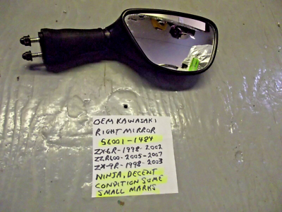 OEM KAWASAKI ZX-6R / ZX-9R / ZZR600 NINJA RIGHT MIRROR , 56001