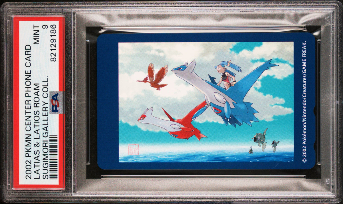 PSA 9 Pokemon Center Phone Card Latias & Latios Roam 2002 Ken