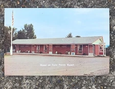 Vintage 1960’s Motel At Twin Points Resort Minnesota MN postcard picture