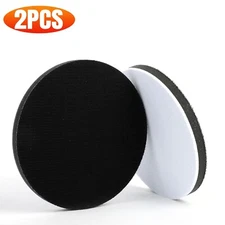 2/6Pcs 6in Soft Foam Interface Sanding Disc Hook Loop Sander Buffer Backing Pad