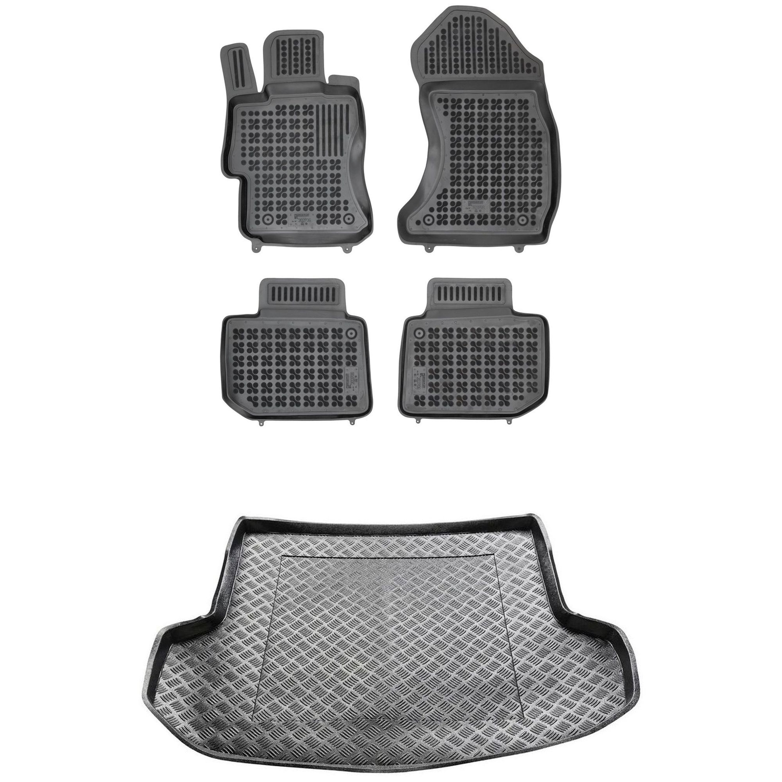 Tapis de coffre PE sur mesure haute finition et tapis de sol pour Subaru Levorg