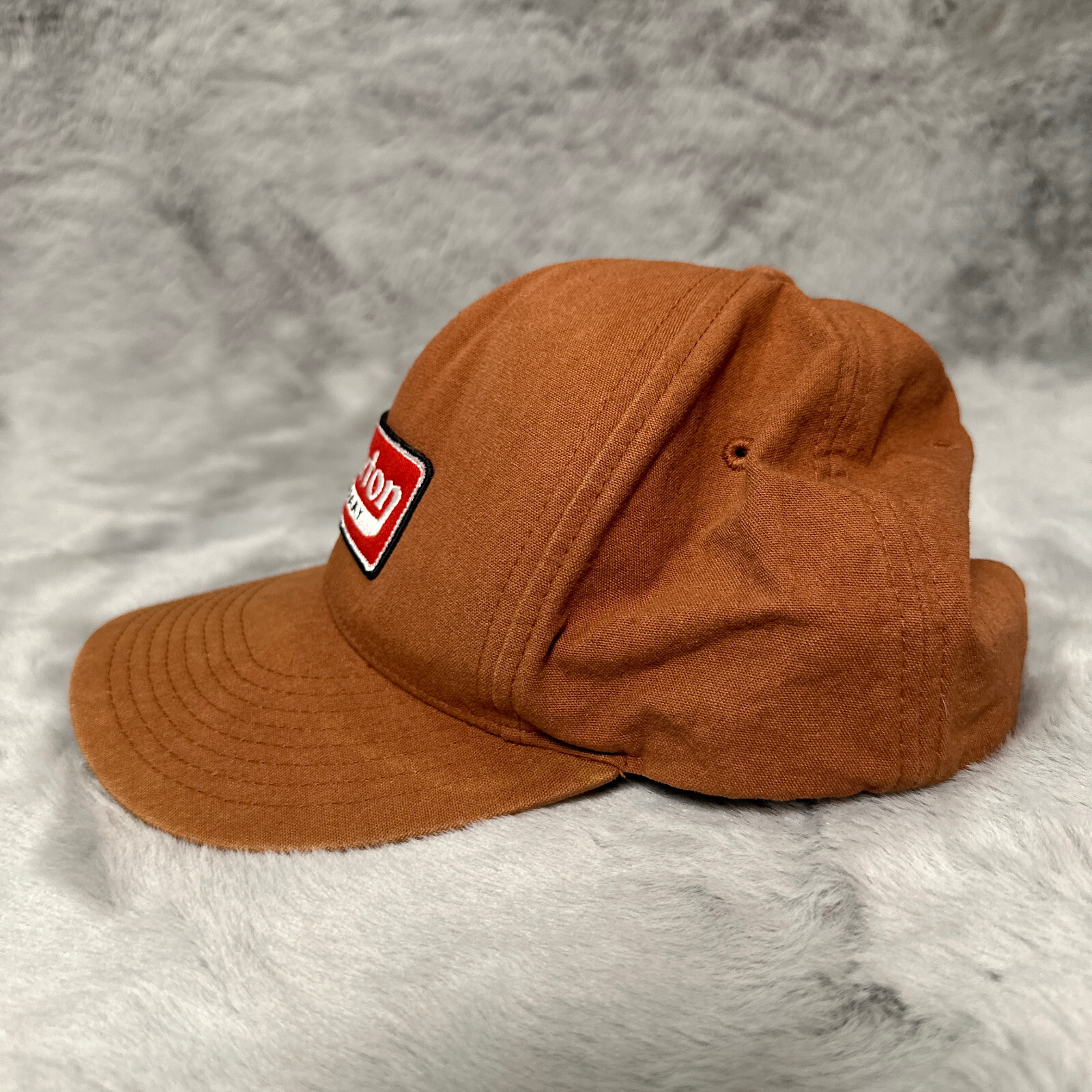 Brixton Company Hat Brown Patch Snapback Canvas A… - image 3