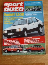 Sport Auto 01/1982 Fiat Ritmo 105 TC - Ford Escort XR 3 - Audi Coupe Rennversion