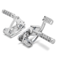 Controles delanteros pulidos para Harley Softail Custom FXSTC Heritage FLSTC 84-99