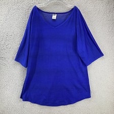 O'Neill Swim Cover Up Womens M Blue Mesh Quick Dry Swimming Beach Cruise