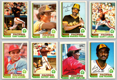 1982 O-Pee-Chee Canadian - San Diego Padres lot - RARE