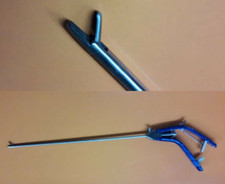 Soporte de aguja laparoscópico controlador mandíbula recta tipo pistola instrumentos quirúrgicos 5 mm