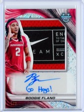 2024-25 Bowman Best University BOOGIE FLAND Logo Patch AUTO Autograph RC RC 1/2
