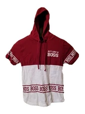 Adorable Red White ON FIRE Jrs Size S Act Like a Boss Hoodie  Top 