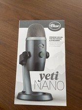 Blue Yeti Nano Microphone Premium Usb Mic For Recording & Streaming Grey