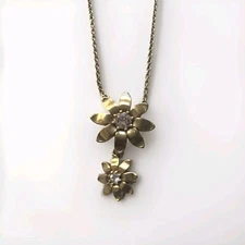 Costume Jewellery Necklaces & Pendants: Gold Plated Danish Chrystal Necklace.