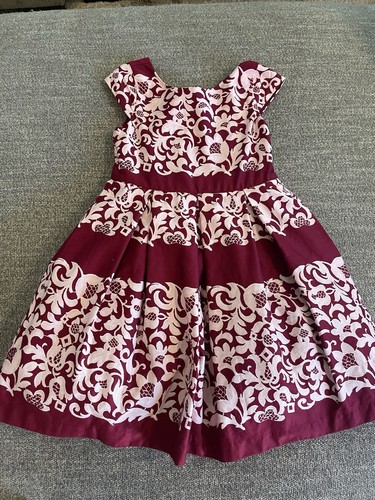 Janie And Jack Girls Lace Print Dress GIRL's Size 3 - Picture 5 of 7