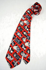 Neck Tie VTG 90s Marvin Martian Looney Tunes Cast of Characters 55" x 4" 1996