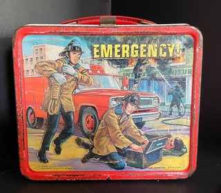 Vintage Emergency! Metal Lunchbox Rare Aladdin 1973 with clean interior Nice!
