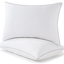 Pillows Queen Size Set of 2 Cooling Shredded Memory Foam Pillows 2 Pack for S...