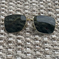 Vintage Ray-Ban B&L Bausch & Lomb USA Gold Metal Sunglasses