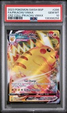 2023 Pokemon SWSH286 BSP Pikachu VMAX Black Star Promo PSA 10 GEM MINT!