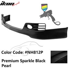 For 06-08 Acura Tsx Front Bumper Lip Euro-r Style Spoiler Nh812p Black Splitter
