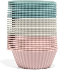 Reusable Silicone Baking Cup Silicone Muffin Liners Cupcakes BPA Free Regular 24