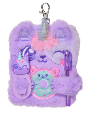Smiggle Treats Mini Pen Pal Notizblock Schlüsselanhänger Überraschung lila flieder neu mit Etikett