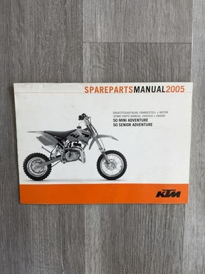 GENUINE KTM SPARE PARTS MANUAL 2005 CHASSIS & ENGINE