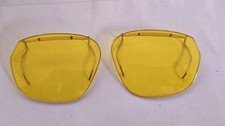 Vintage Yellow Clip On Driving Glasses Lenses Made In Germany w/ Case