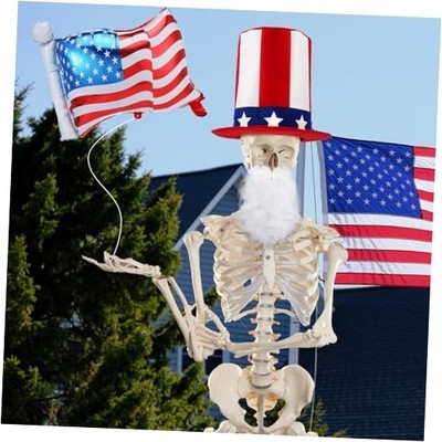 Independence Day 12 ft Giant Sized Skeleton Accessories 4th of July Extra 
