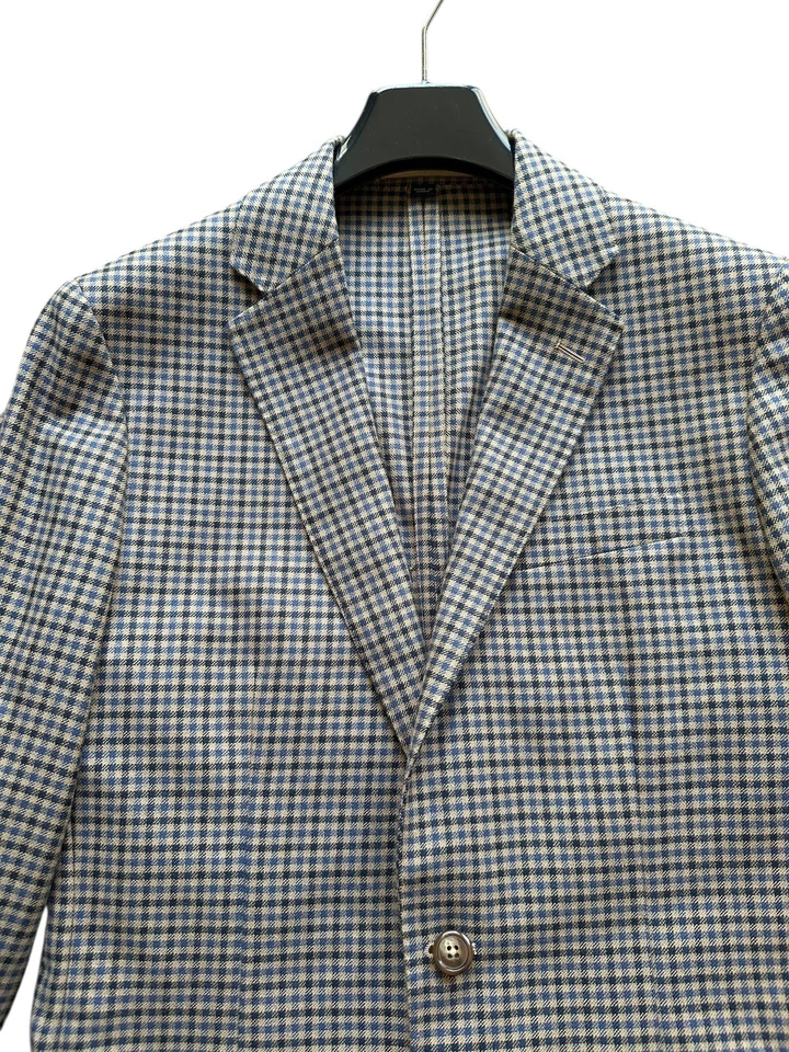 J. Crew Ludlow Slim-Fit блейзер в клетку английский хлопок шерсти смесь размер 36R - Изображение 2 из 4