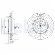 2x Delphi Scheibenbremse vorne 2034210512 203421051264 2104210212 25975022