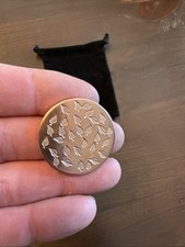 Hand Stamped Falling LEAF Custom Copper Golf Ball Marker