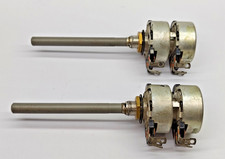 QUANTITY  OF  2  VINTAGE  MORGANITE   500K   LIN   DUAL  POTENTIOMETERS