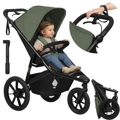 Kinderwagen Klappbar LIONELO AZURA Joggingkinderwagen  Sportbuggy Stadtbuggy