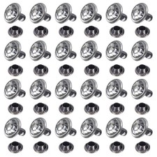 50pcs Colorful Crystal Rivets 8mm Rhinestone Stud Rivets Studs, Transparent