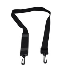 Universal Black Nylon Adjustable Shoulder Strap with Rubber Pad and Swivel P4