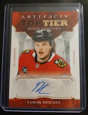 Lukas Reichel 2022-23 Artifacts Top Tier Rookie Signature Auto SSP #TTR-LR