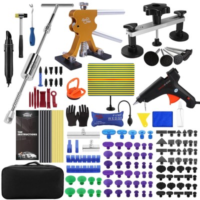 Paintless Dent Repair Kit for Cars   Dent Removal Tool with Exclusive Glue
