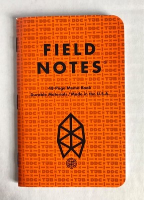 Rare Field Notes Single TJB + DDC + FNB Unused The James Brand
