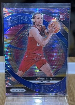 2024-25 Panini Prizm - Instant Impact Jaylon Tyson #9 Blue Pulsar Prizm /99 (RC)