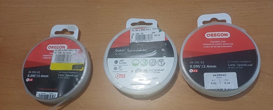 Pack 3 fils nylon SPEEDLOAD OREGON Ref 2459503 lot de 3 - Photo 1/2