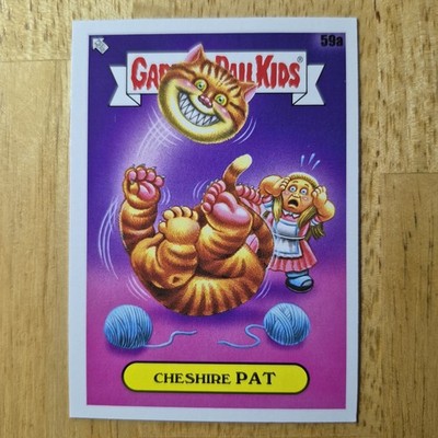 Cheshire Pat | 2022 Garbage Pail Kids Book Worms Card #59a