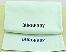 2 PCS BURBERRY LIGHT GREEN DUST BAG FOR SHOES CLUTH PURSE 14-1/2" X 11-1/2"