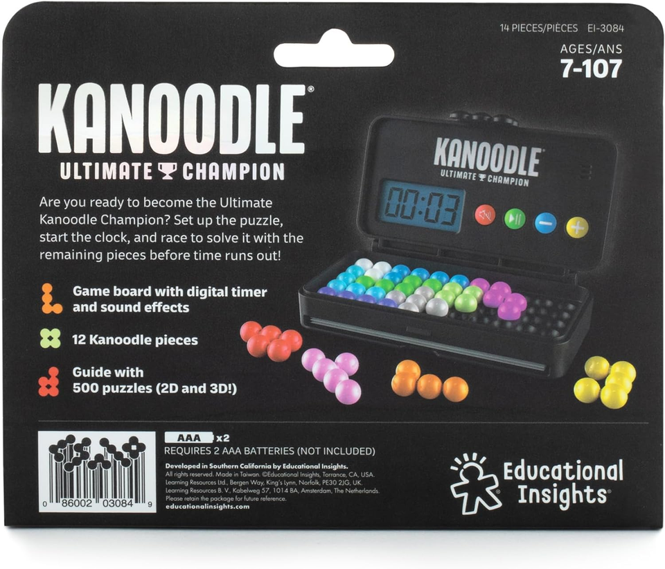 Kanoodle Ultimate Champion 3D Brain Teaser Puzzle With Timer kanoodle-ultimate-champion-3d-brain-teaser-puzzle-with-timer