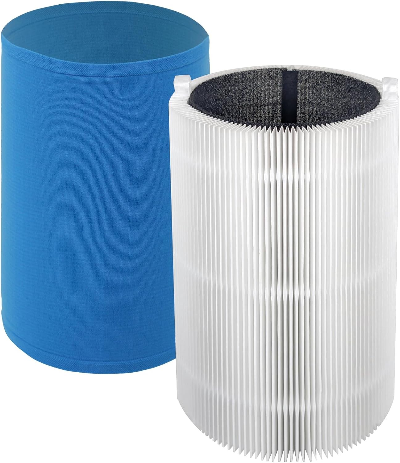 SPARES2GO Filter Kit for Blueair Air Purifier HEPA Carbon Sleeve Blue Pure 411