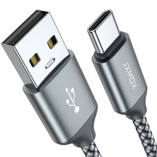 USB Type C Cable,USB A to C 3A Fast Charging 3.3ft 2-Pack 3.3ft, Grey