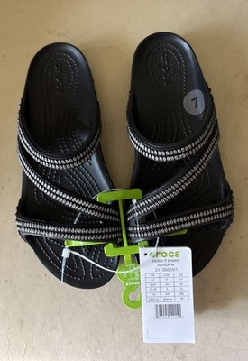 Crocs Kadee II Jewels Sandals - Black  - Women s - Size 7