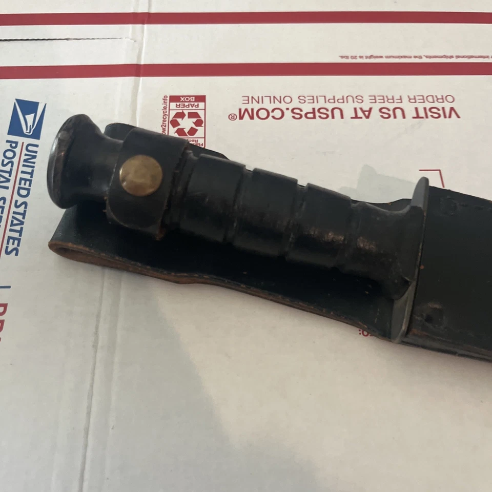 Ontario Marine Combat Fixed Knife 7" 1095HC Steel Blade Black Synthetic Handle - Image 2 of 4