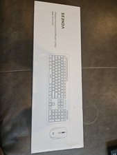 Seenda Wireless Keyboard Mouse Combo Bluetooth White - Unused Still in Plastic