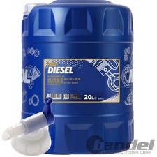 20 LITER SAE 15W-40 MANNOL DIESEL MOTOR&Ouml;L passend f&uuml;r DIESELMOTOREN + HAHN